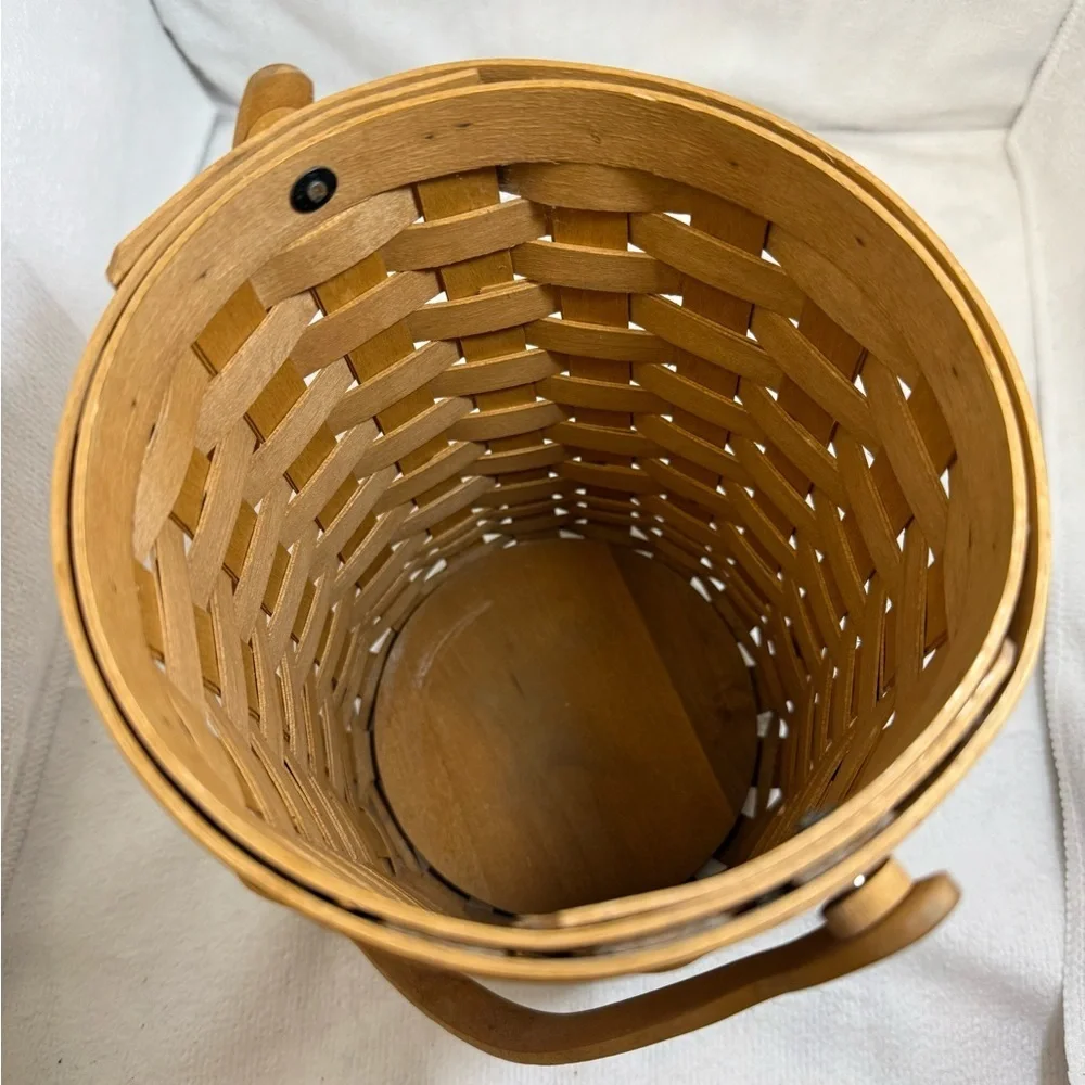 Longaberger Handmade Basket with Brown Finish